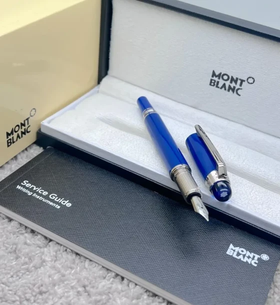 Mont Blanc Starwalker Resin Blue Fountain Pen - 1 first copy