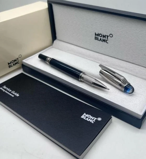 Mont Blanc Top Blue Roller Pen - 3 first copy