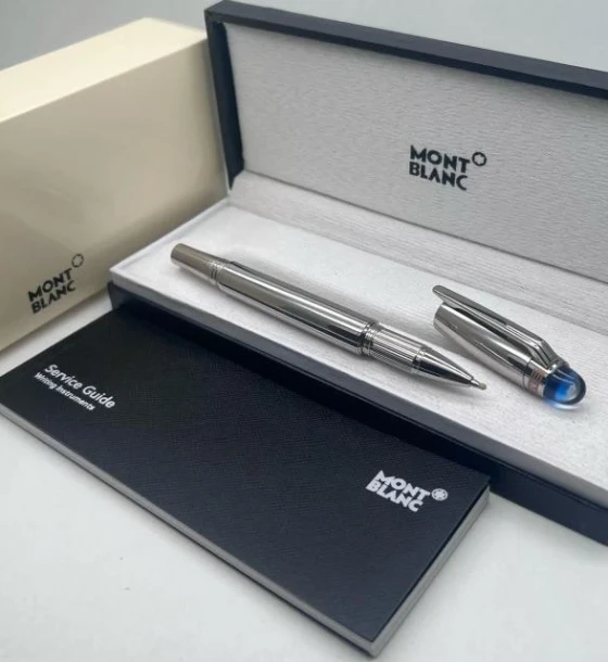Mont Blanc Top Blue Roller Pen - 6 first copy