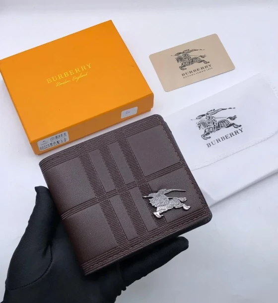 Burberry Premium Quality Wallet - 4 first copy