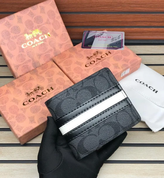 Coach Premium Quality Wallet - 4 first copy
