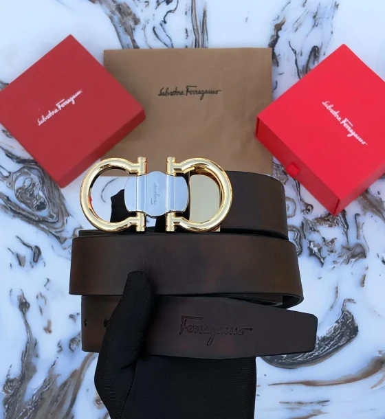 Salvatore Ferragamo Reversible Belt first copy