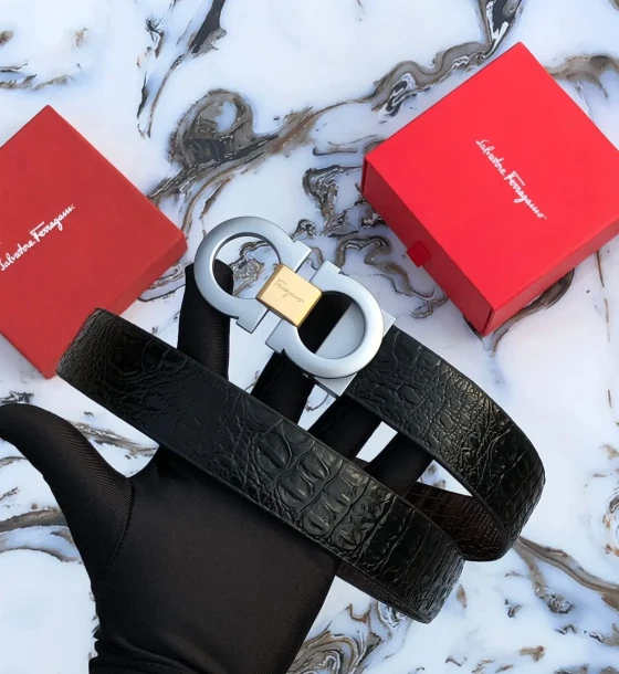 Salvatore Ferragamo Reversible Belt first copy