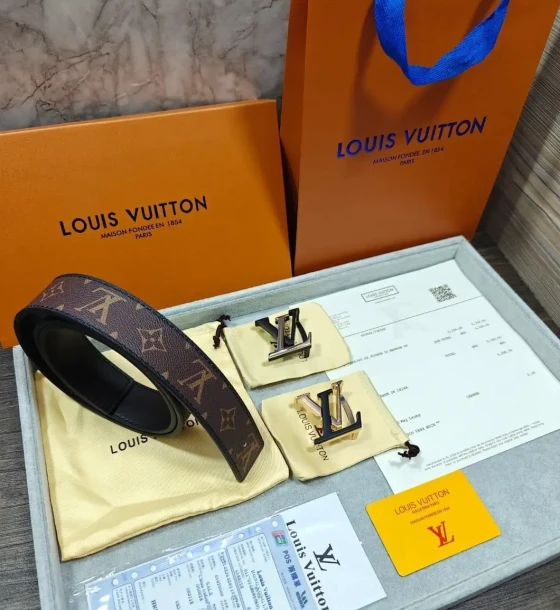 Louis Vuitton Two Buckle Combo Reversible Belt first copy