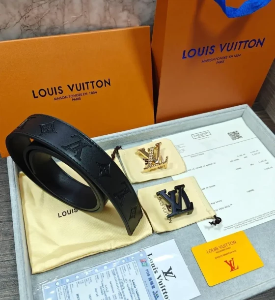 Louis Vuitton Two Buckle Combo Reversible Belt first copy