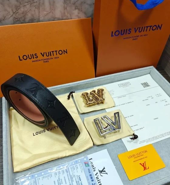 Louis Vuitton Two Buckle Combo Reversible Belt first copy