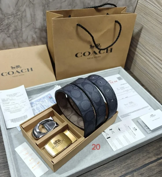 Louis Vuitton Two Buckle Combo Reversible Belt first copy
