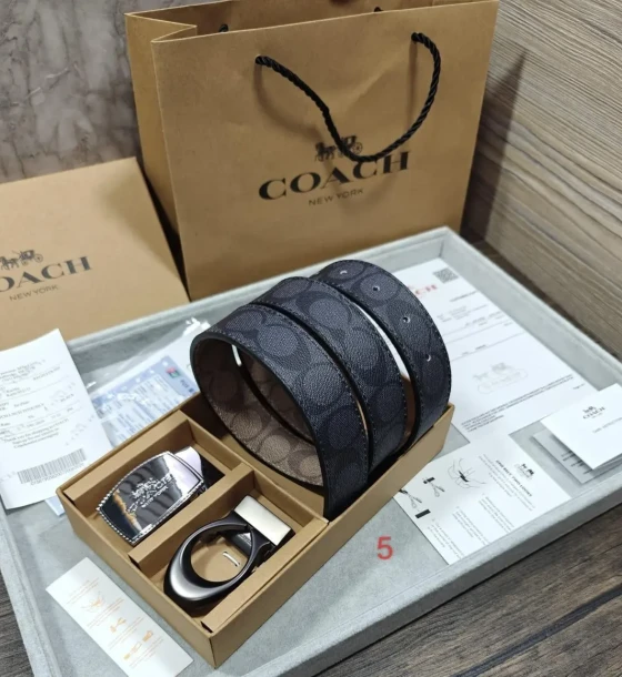 Louis Vuitton Two Buckle Combo Reversible Belt first copy