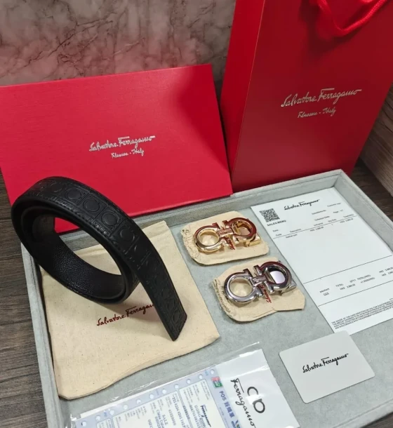 Louis Vuitton Two Buckle Combo Reversible Belt first copy