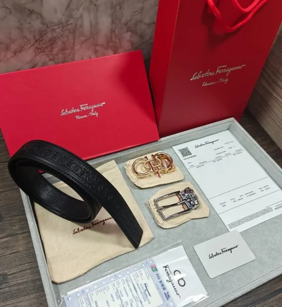 Louis Vuitton Two Buckle Combo Reversible Belt first copy