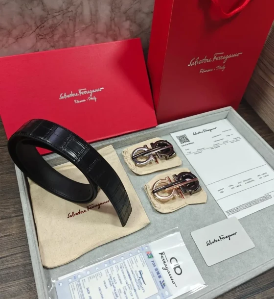 Louis Vuitton Two Buckle Combo Reversible Belt first copy