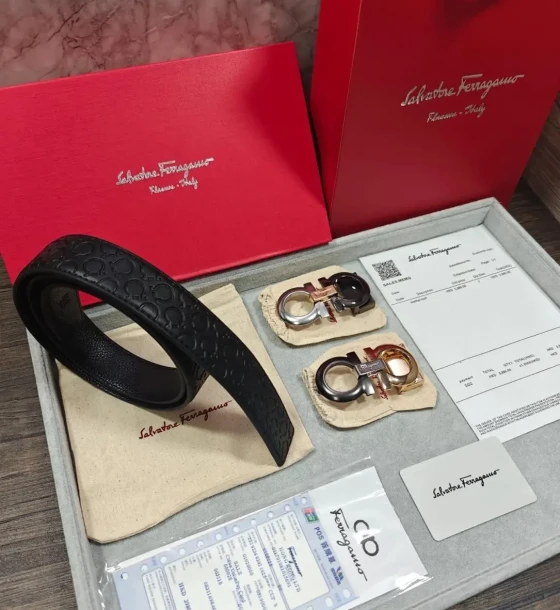 Louis Vuitton Two Buckle Combo Reversible Belt first copy