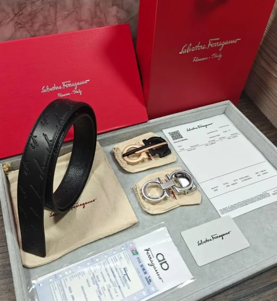 Louis Vuitton Two Buckle Combo Reversible Belt first copy