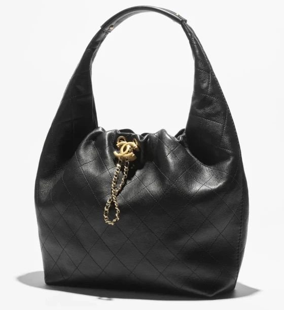 Chanel 26C Black Color Hobo Bag (With Box) first copy