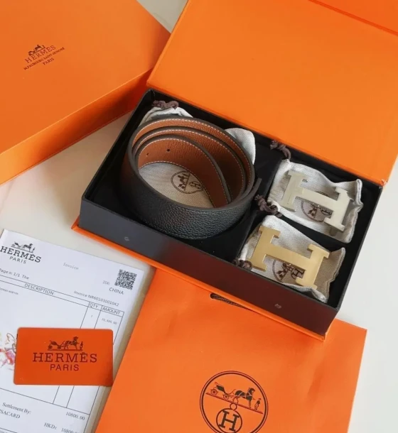 Hermes H 2 Buckle Combo Reversible Belt first copy