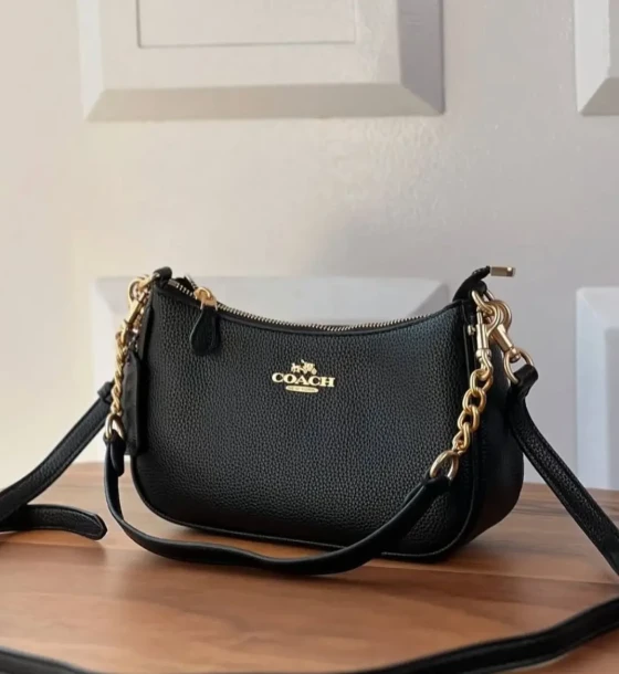 Coach Teri Black Shoulder Bag (With Box) first copy