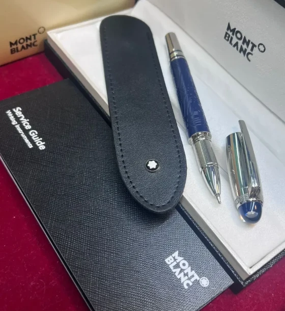 Mont Blanc MB Starwalker Space Blue Resin Rollerball Pen first copy