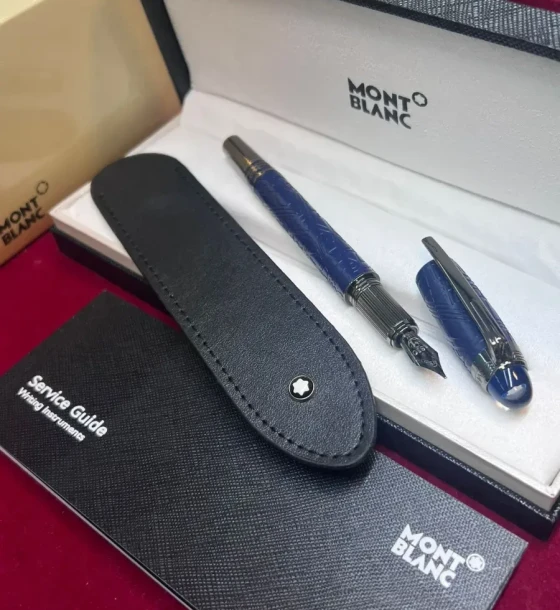 Mont Blanc MB Starwalker Space Blue Resin Fountain Pen - 1 first copy