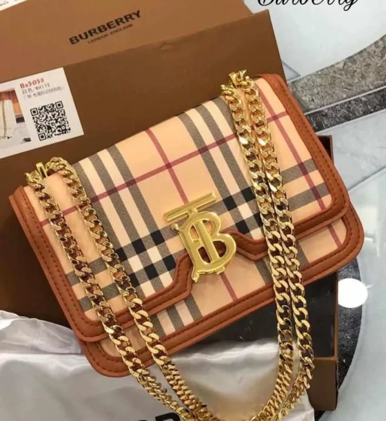 Burberry Tb Signature Chain Sling Bag first copy