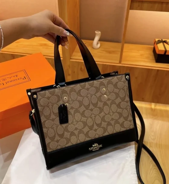 Coach Dempsey Carryall In Signature Bag first copy