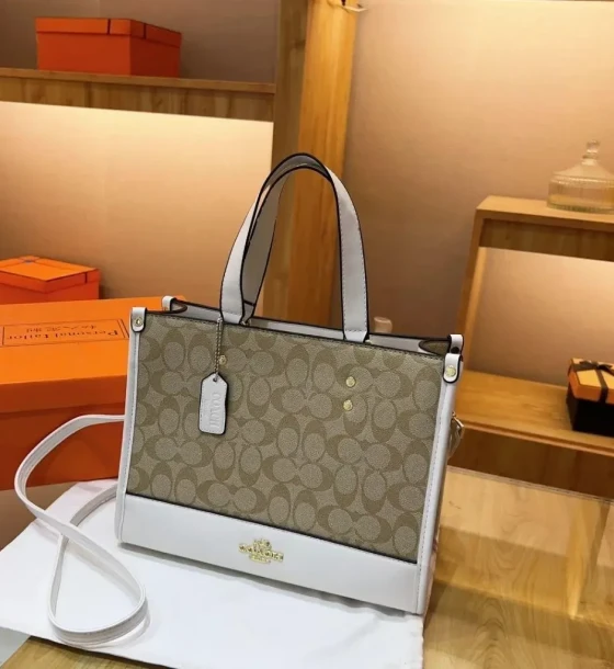 Coach Dempsey Carryall In Signature Bag first copy