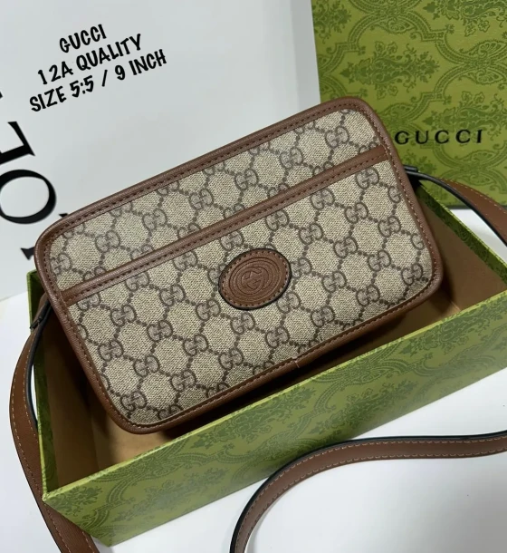 Gucci Gg Supreme Unisex Sling Bag first copy