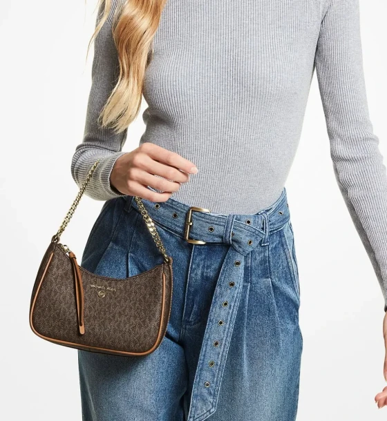 Michael Kors Jet Set Charm Logo Print Shoulder Bag first copy