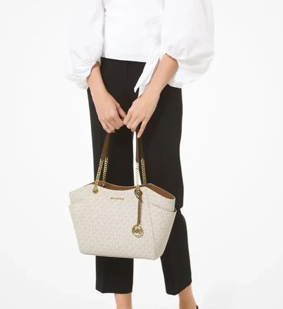 Michael Kors Jet Set Large Logo Shoulder Bag first copy
