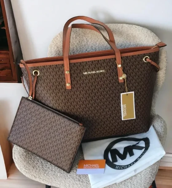 Michael Kors Jet Set Tote Bag With Pouch first copy