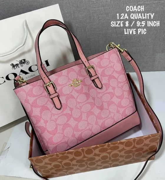 Michael Kors Mollie Tote 25 In Signature Chambray Bag first copy