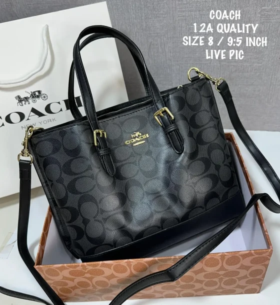 Michael Kors Mollie Tote 25 In Signature Chambray Bag first copy