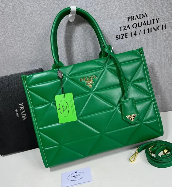Prada Diamond Cut Tote Bag first copy
