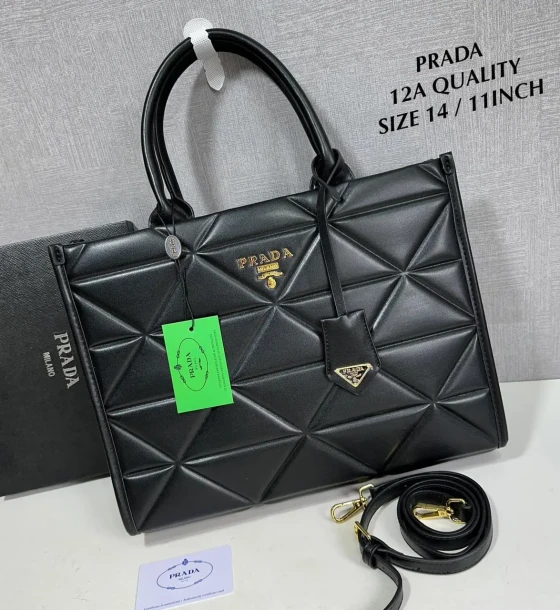 Prada Diamond Cut Tote Bag first copy
