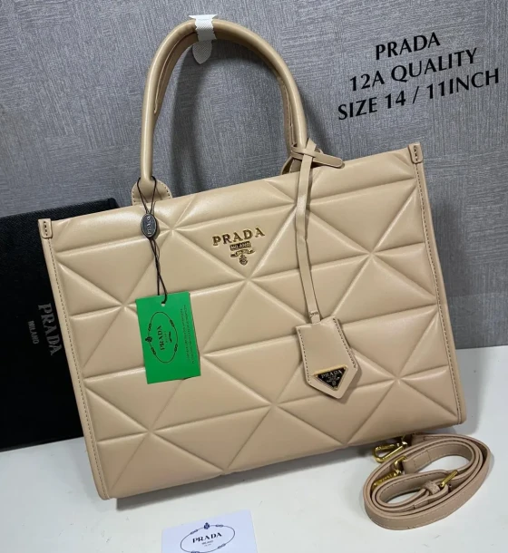 Prada Diamond Cut Tote Bag first copy