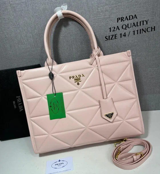 Prada Diamond Cut Tote Bag first copy