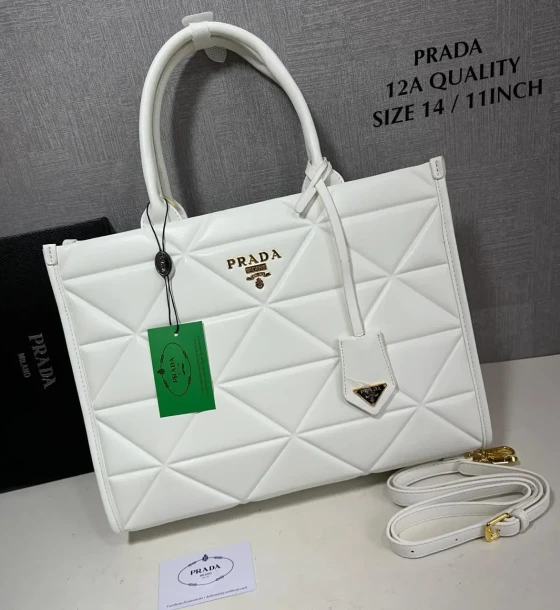 Prada Diamond Cut Tote Bag first copy