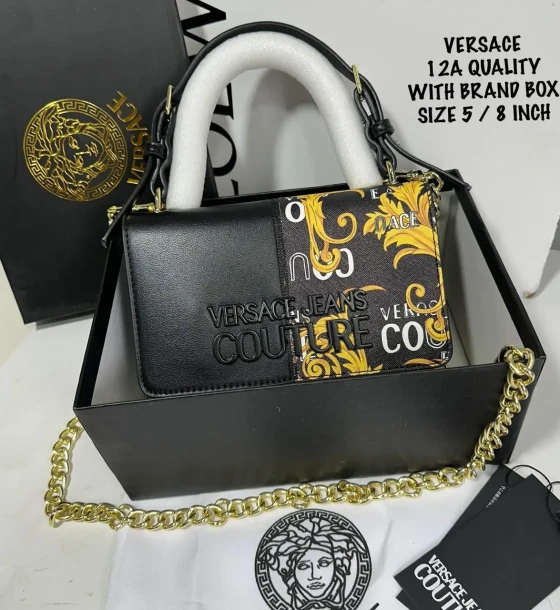 Versace Jeans Store Couture Baroque Bag first copy
