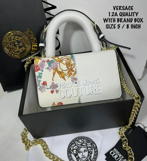 Versace Jeans Store Couture Baroque Bag first copy
