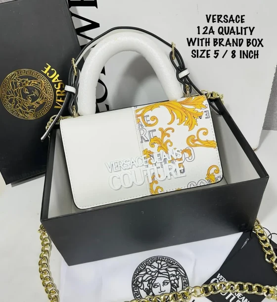 Versace Jeans Store Couture Baroque Bag first copy