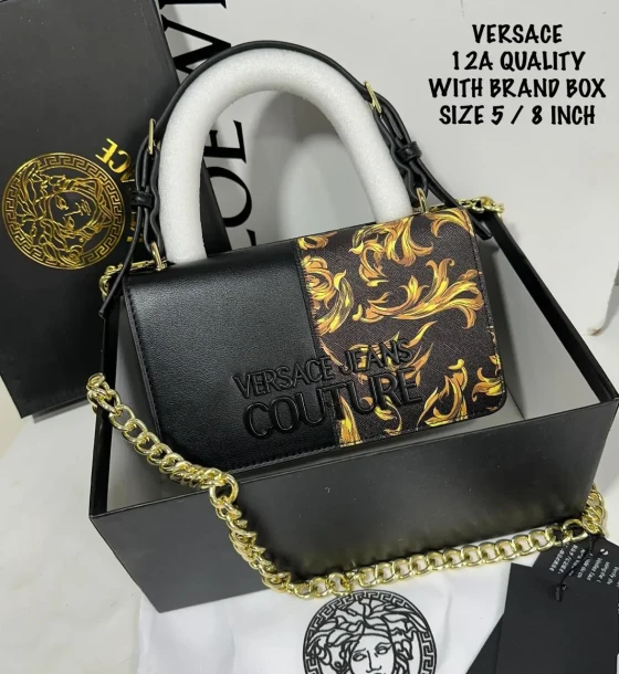 Versace Jeans Store Couture Baroque Bag first copy