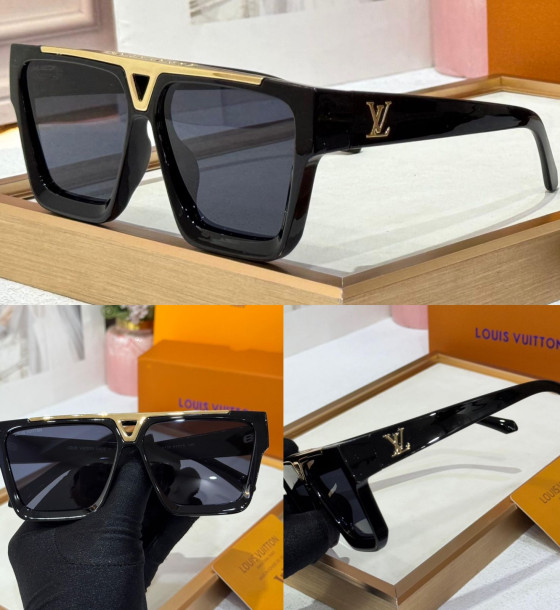 Louis Vuitton L26v Vision Black Sunglasses first copy