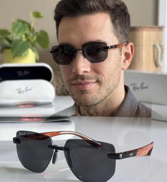Ray-Ban Square R2026b Premium Rimless Sunglasses first copy