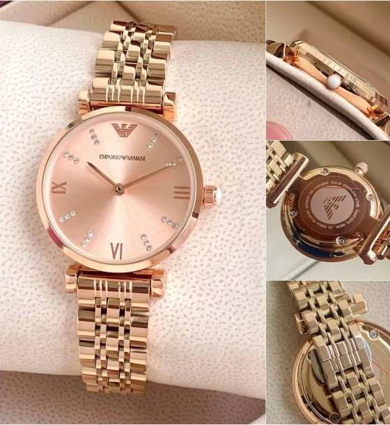 Armani Diamonds Zoom Face Womens Watch first copy