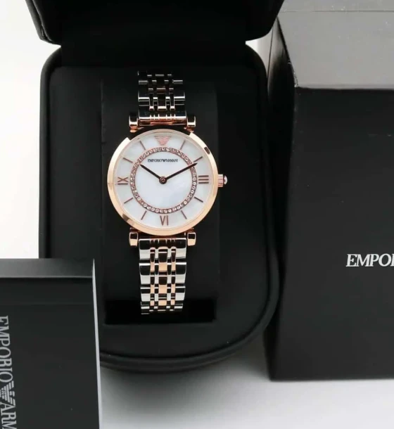 Armani Diamonds Zoom Face Womens Watch first copy