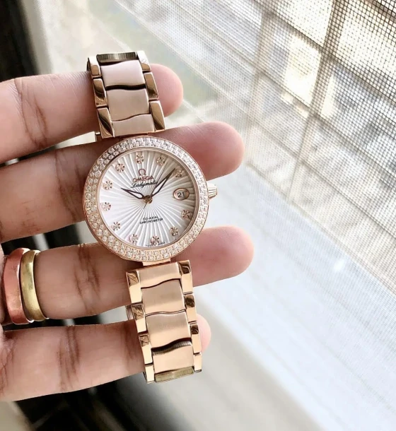 Omega OMY LADYMATIC DIAMOND WATCH first copy