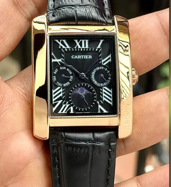 Cartier Tank Moonphase - Quartz Movement Watch first copy