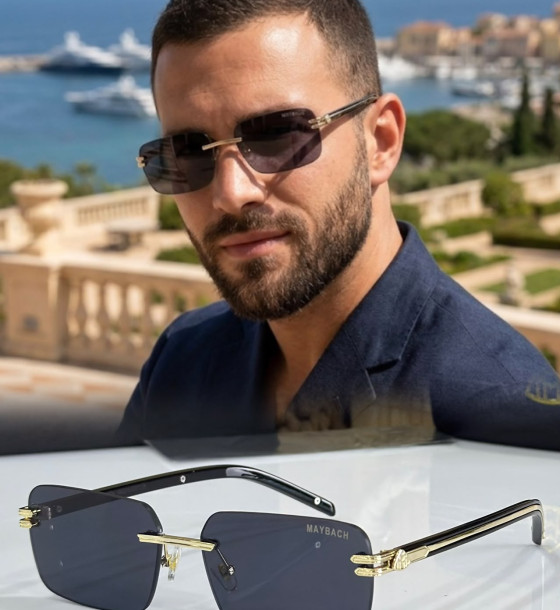 Maybach MB175 Rimless Sunglasses first copy