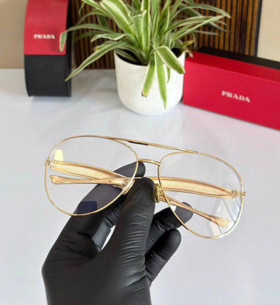 Prada PR82 AVIATOR UNISEX EYEGLASSES first copy
