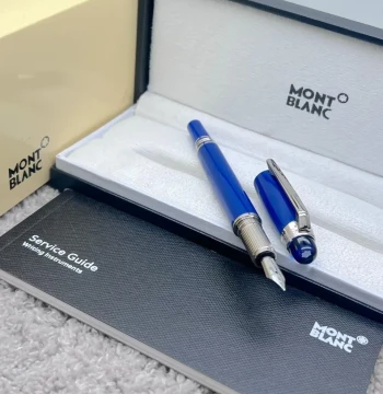 Mont Blanc Starwalker Resin Blue Fountain Pen - 1 first copy