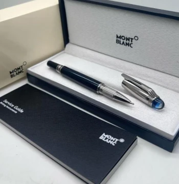 Mont Blanc Top Blue Roller Pen - 3 first copy